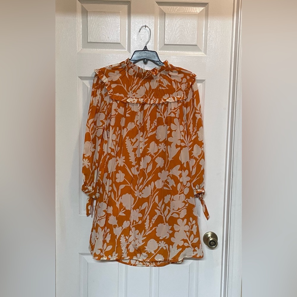 Floral Orange Dress